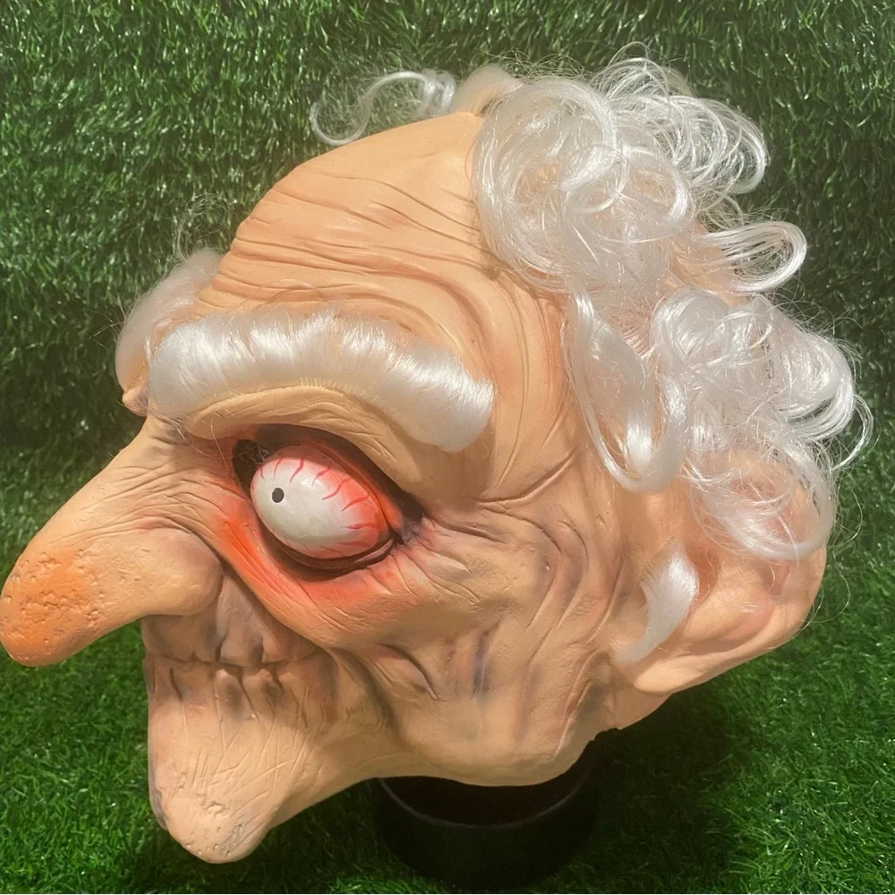 2016 dirty old man Halloween mask/100th day of school little wear in pics